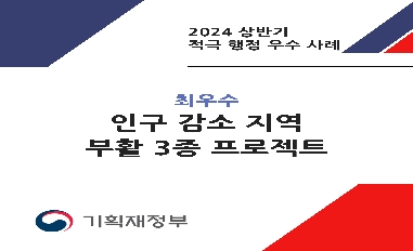 [기획재정부][적극행정 모니터링단 제작] 인구 감소 지역 부활 3종 프로젝트 카드뉴스('24년 상반기 적극행정 우수사례) 