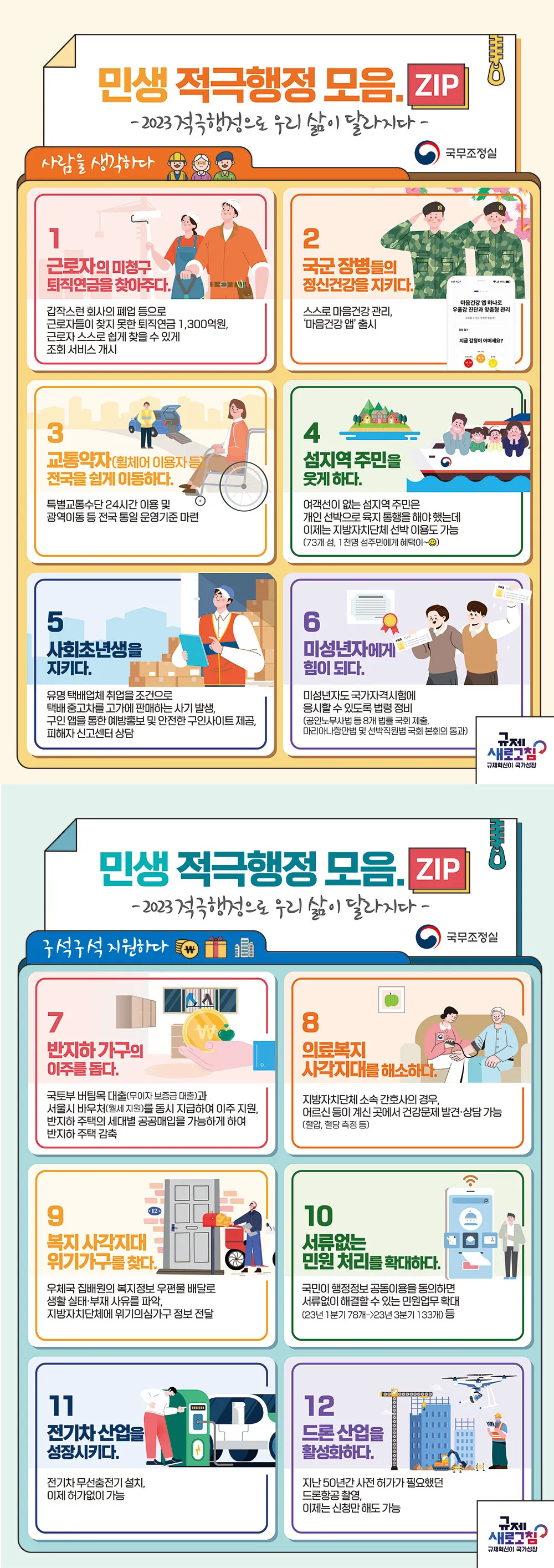 민생 적극행정 모음 레이어팝업